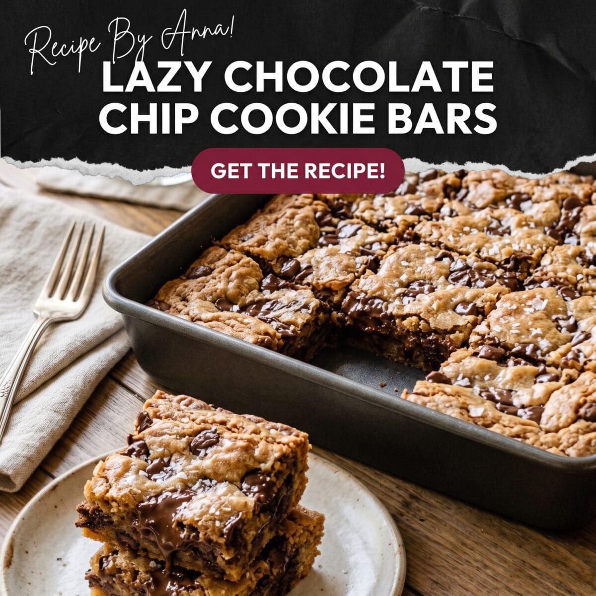 Lazy Chocolate Chip Cookie Bars