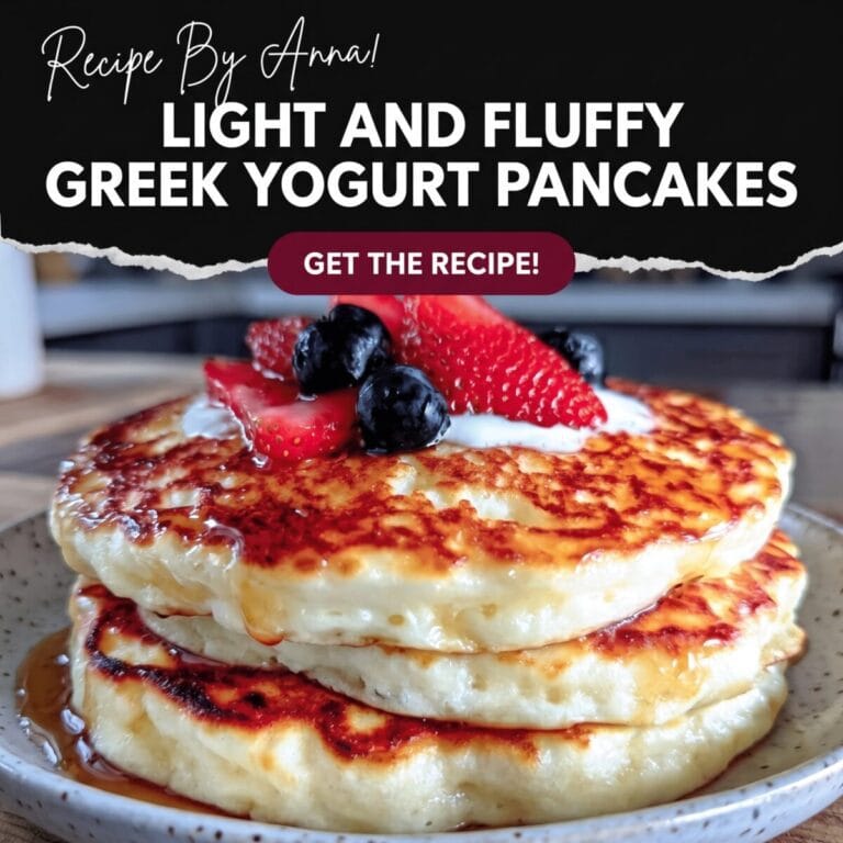 Fluffy 3-Ingredient Greek Yogurt Protein Pancakes