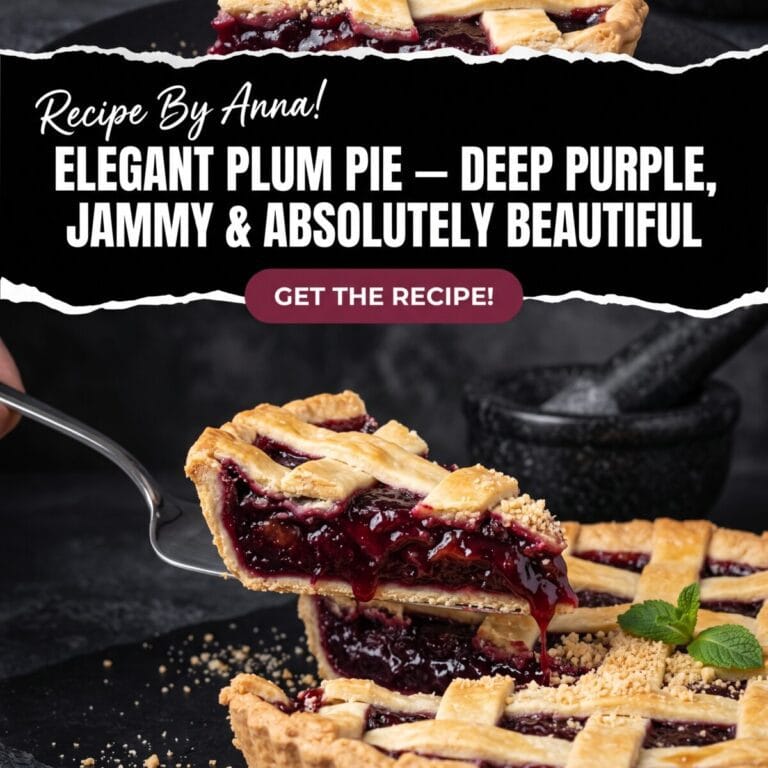 Elegant Plum Pie