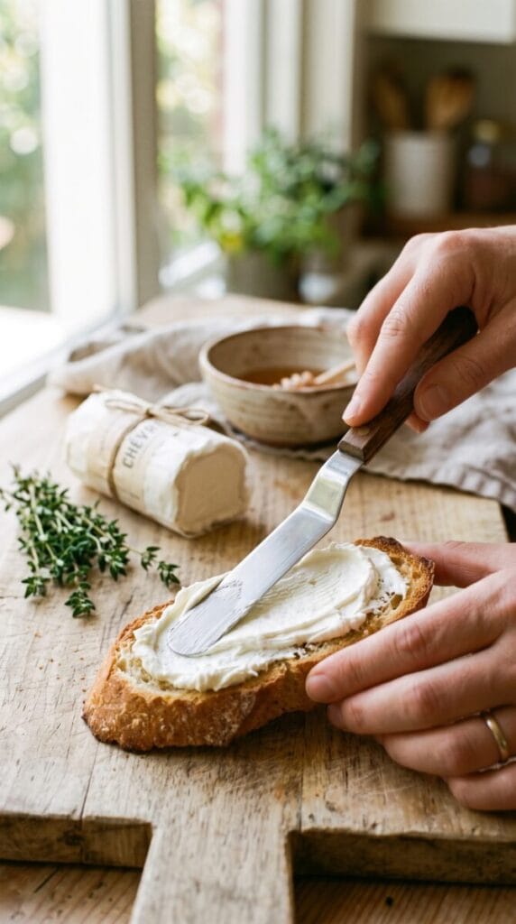 Maple Bacon Goat Cheese Crostini Recipe