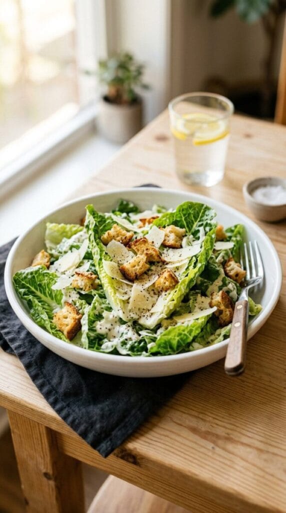 Simple & Healthy Caesar Salad – The Best Ever!