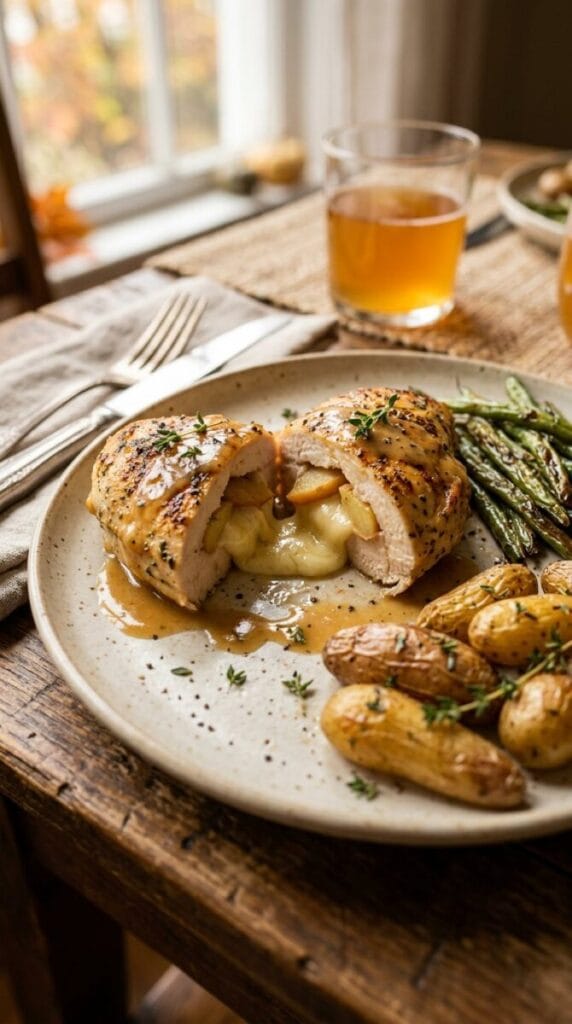 Apple and Brie Stuffed Chicken