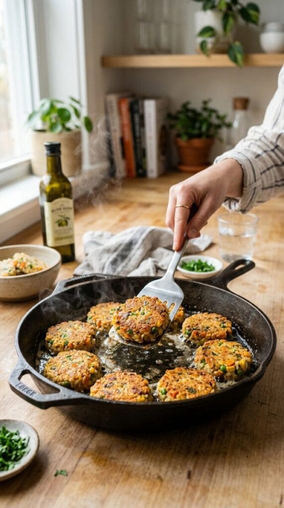 Irresistible Crispy Mini Veggie Rice Patties for Kids