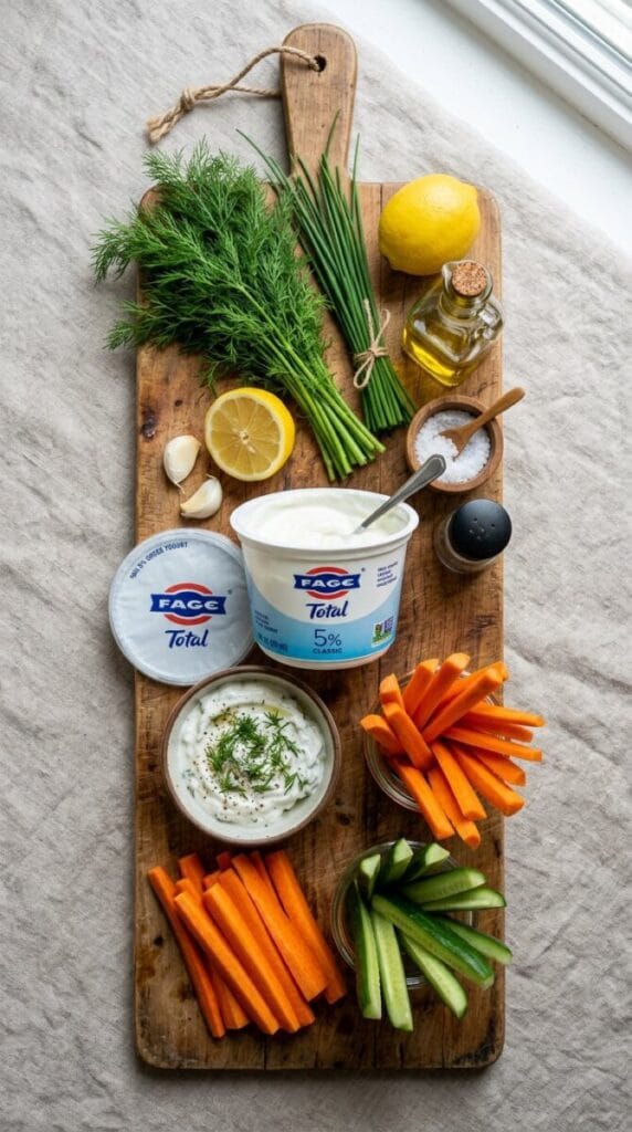 Creamy Greek Yogurt Veggie Dip