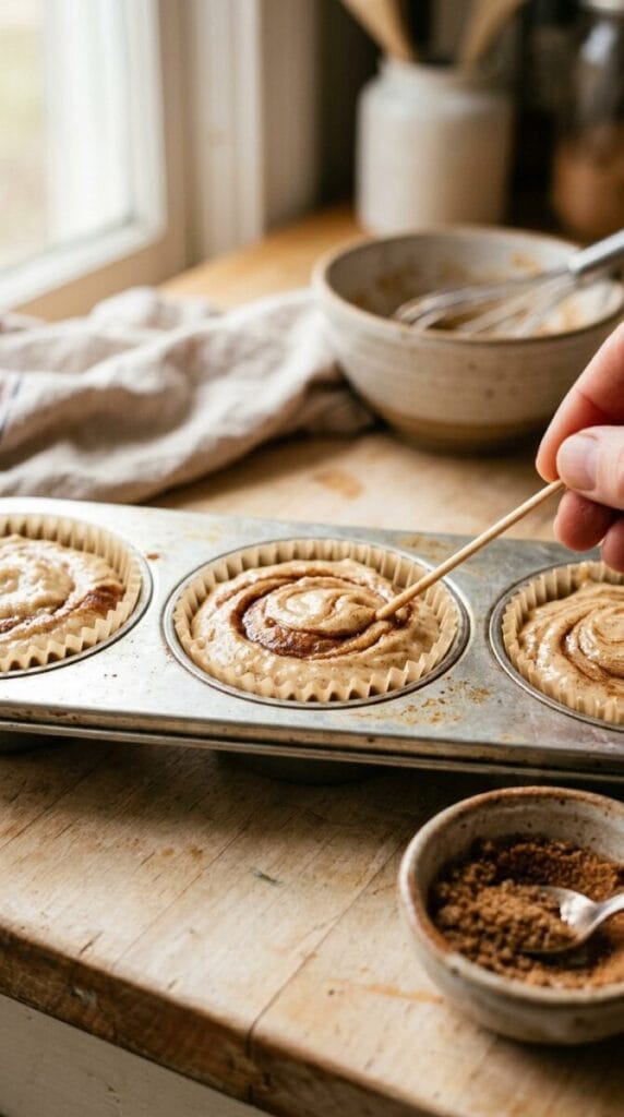 Healthy Cinnamon Roll Greek Yogurt Muffins
