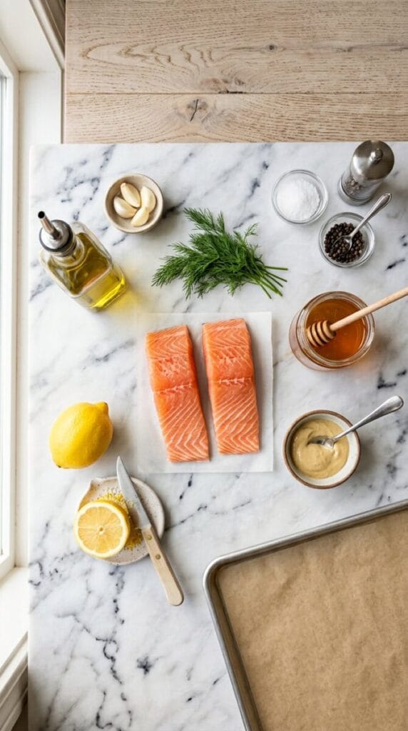 Honey Mustard Baked Salmon Recipe