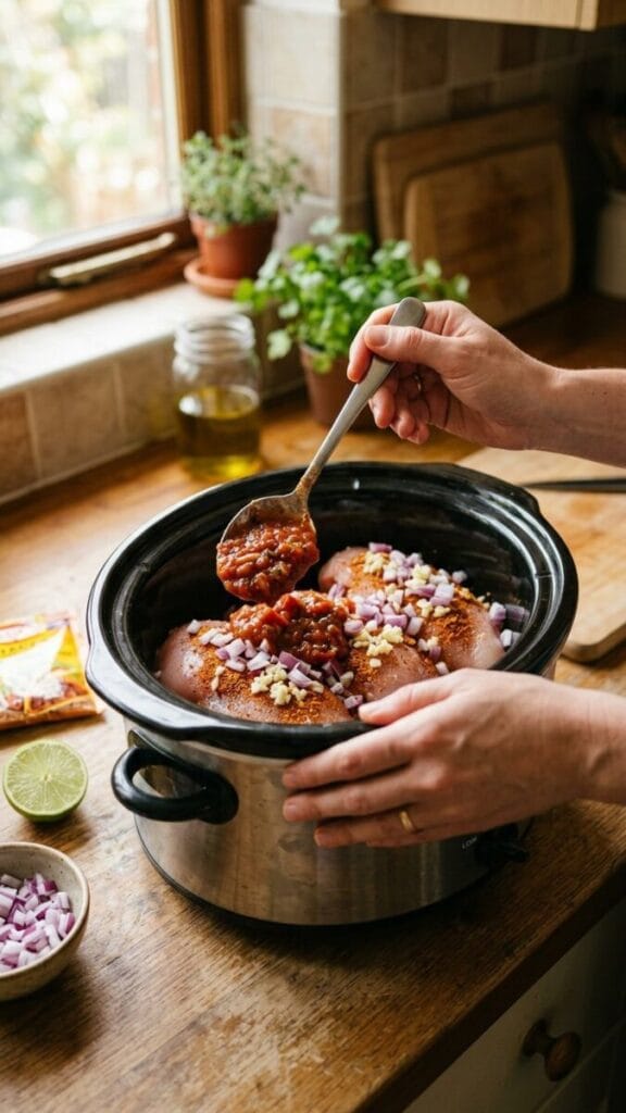 The Best Crockpot Chicken Tacos You'll Ever Make