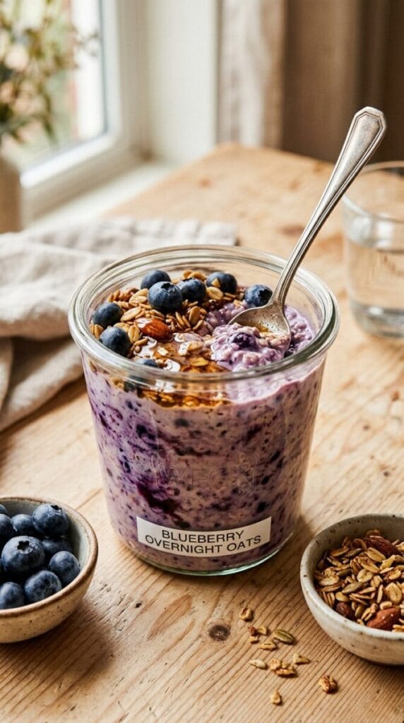 Blueberry Overnight Oats Recipe