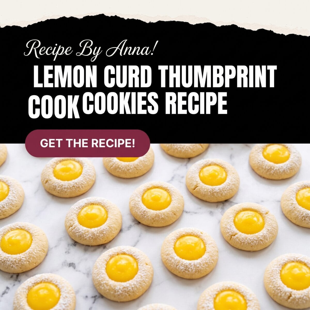 Lemon Curd Thumbprint Cookies