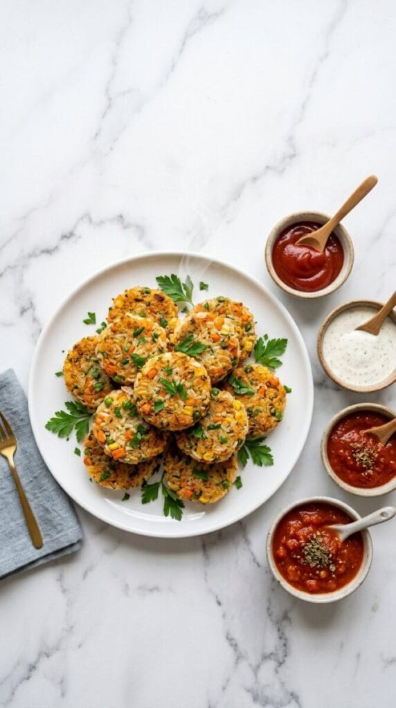 Irresistible Crispy Mini Veggie Rice Patties for Kids