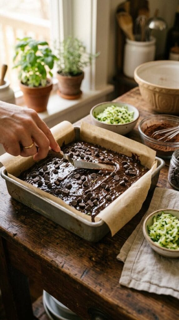 Zucchini Fudge Brownies
