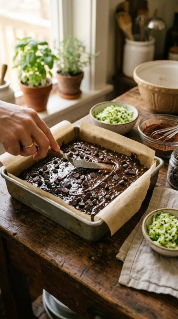 Zucchini Fudge Brownies