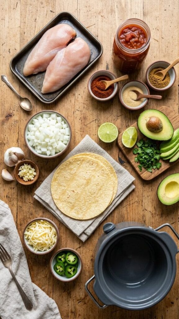The Best Crockpot Chicken Tacos You'll Ever Make