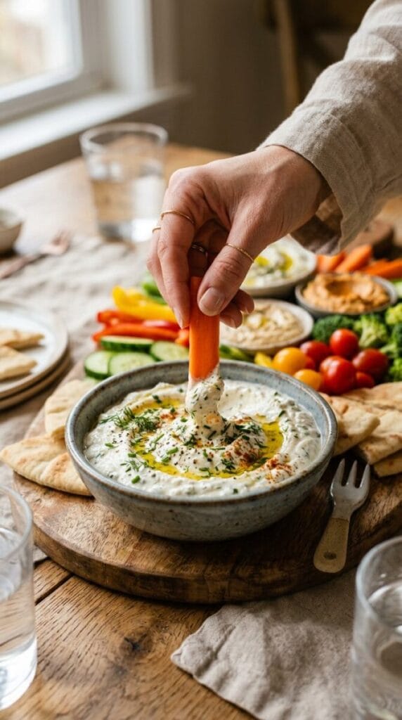 Creamy Greek Yogurt Veggie Dip