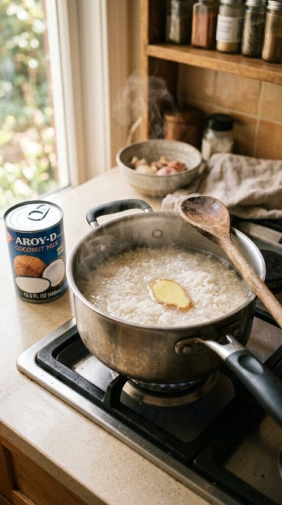 Coconut Milk Rice Porridge Recipe