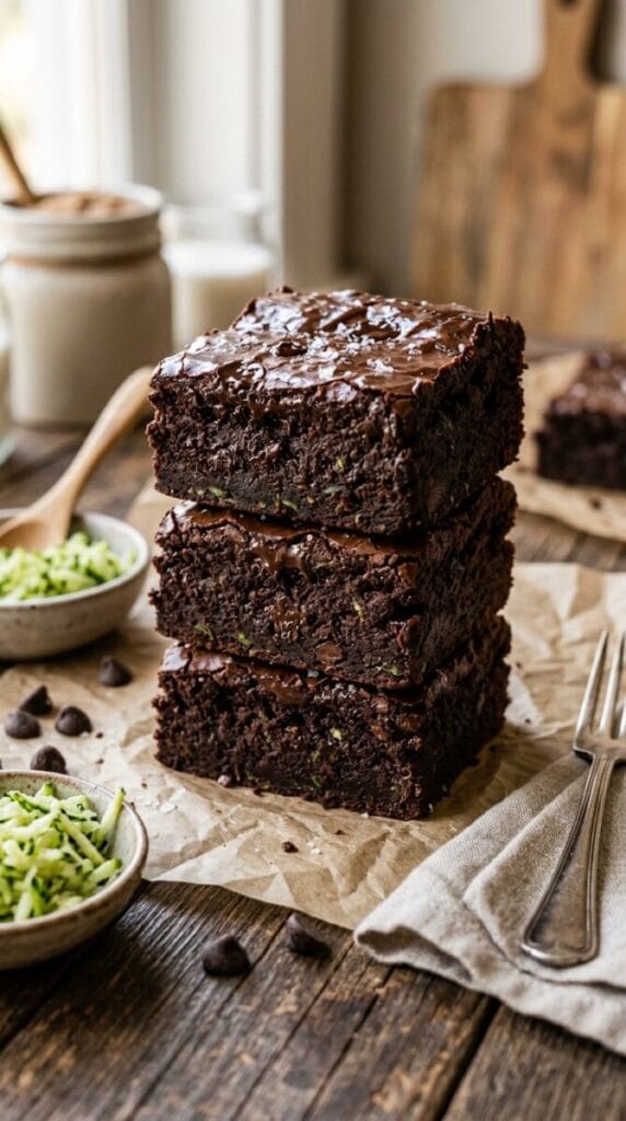Zucchini Fudge Brownies