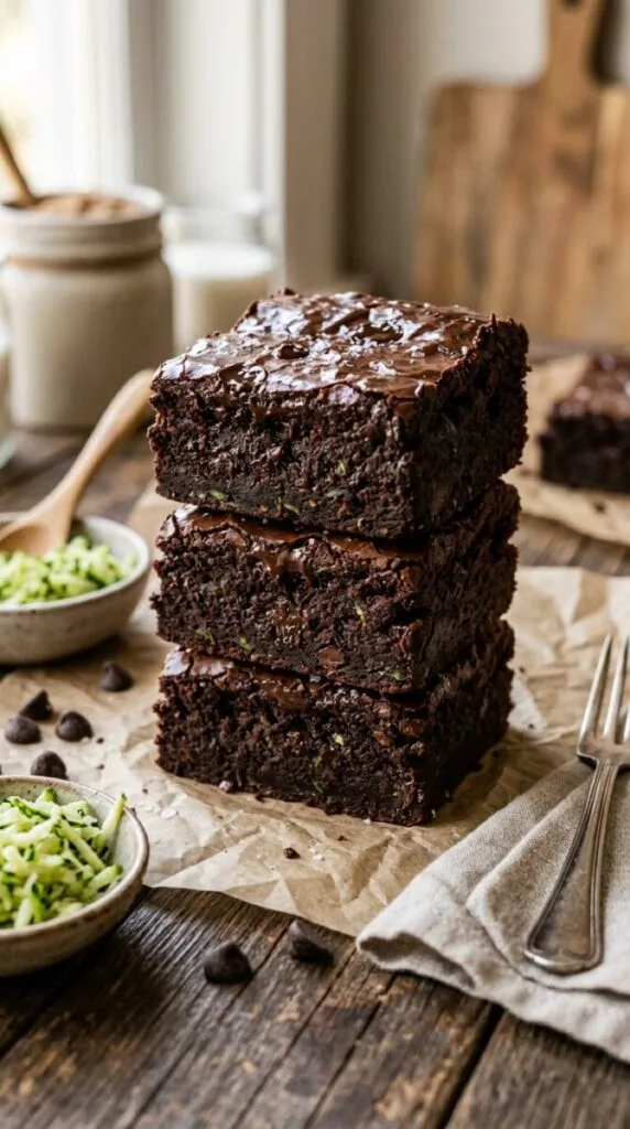 Zucchini Fudge Brownies