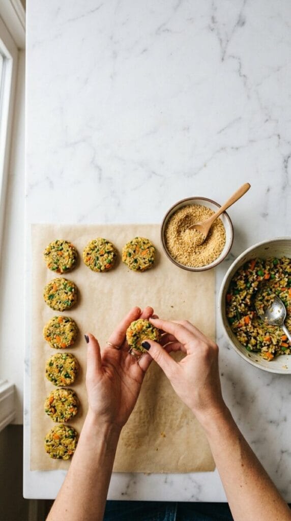 Irresistible Crispy Mini Veggie Rice Patties for Kids