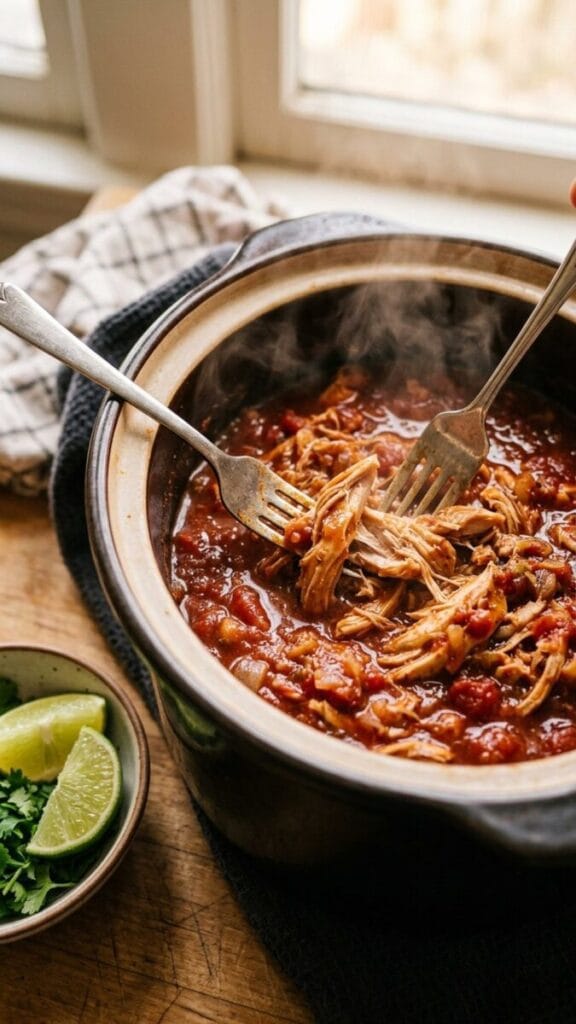 The Best Crockpot Chicken Tacos You'll Ever Make