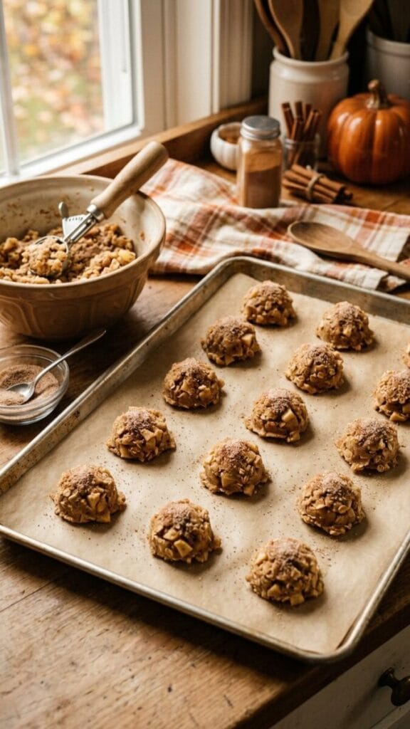 Soft Spiced Apple Cookies
