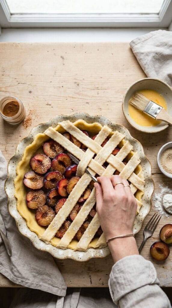 Elegant Plum Pie