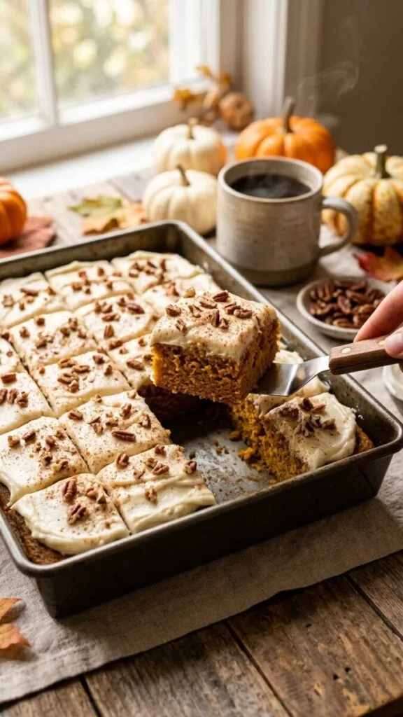 Pumpkin Bars with Cream Cheese Frosting