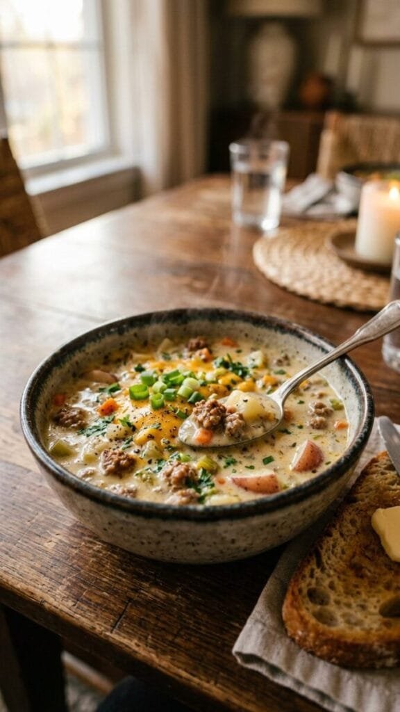 Pork Sausage Potato Soup Recipe