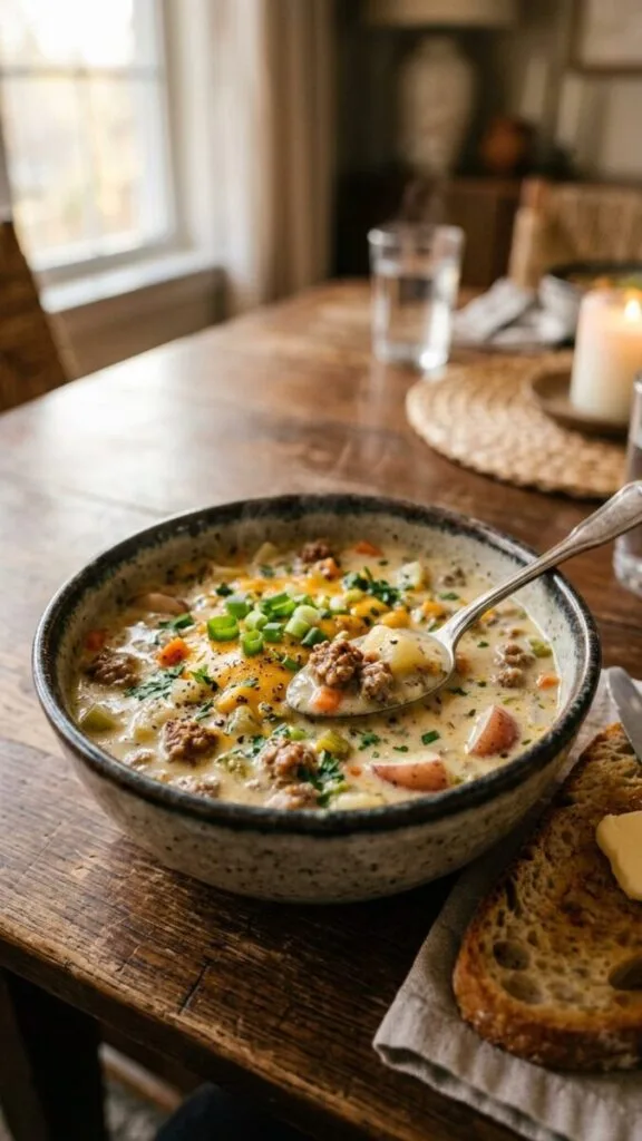 Pork Sausage Potato Soup Recipe