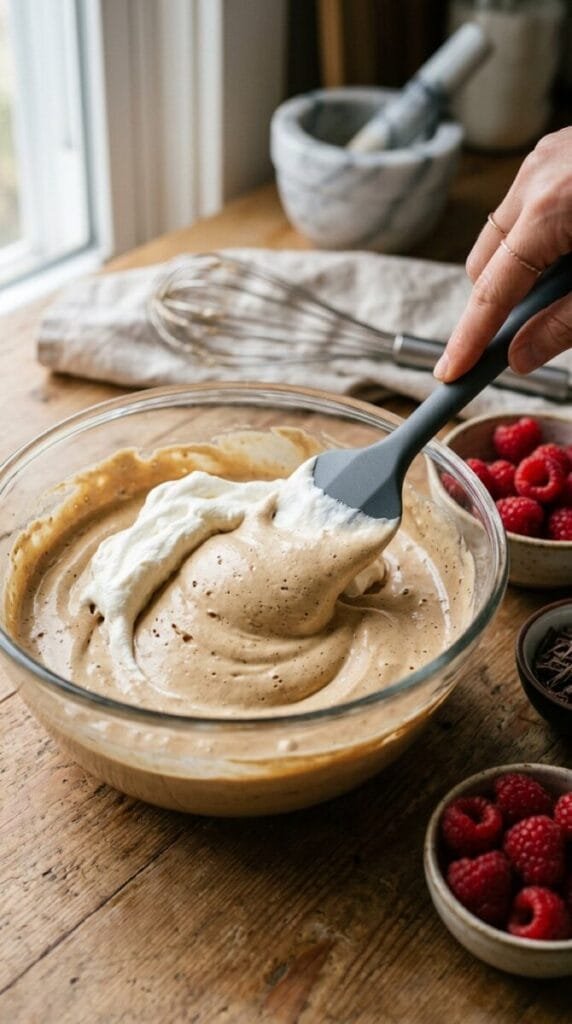 Espresso Mascarpone Mousse With Raspberries