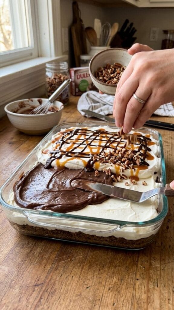 No Bake Turtle Lush: The Decadent Dessert You'll Adore