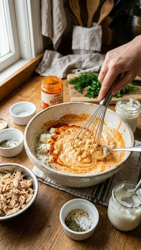 Buffalo Chicken Casserole