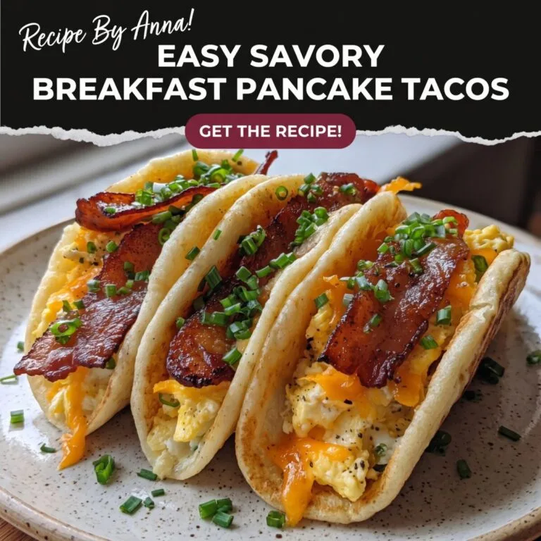 Easy Savory Breakfast Pancake Tacos Recipe