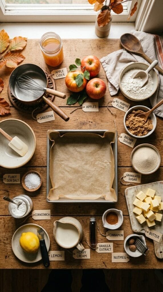 Apple Cider Caramel Bars