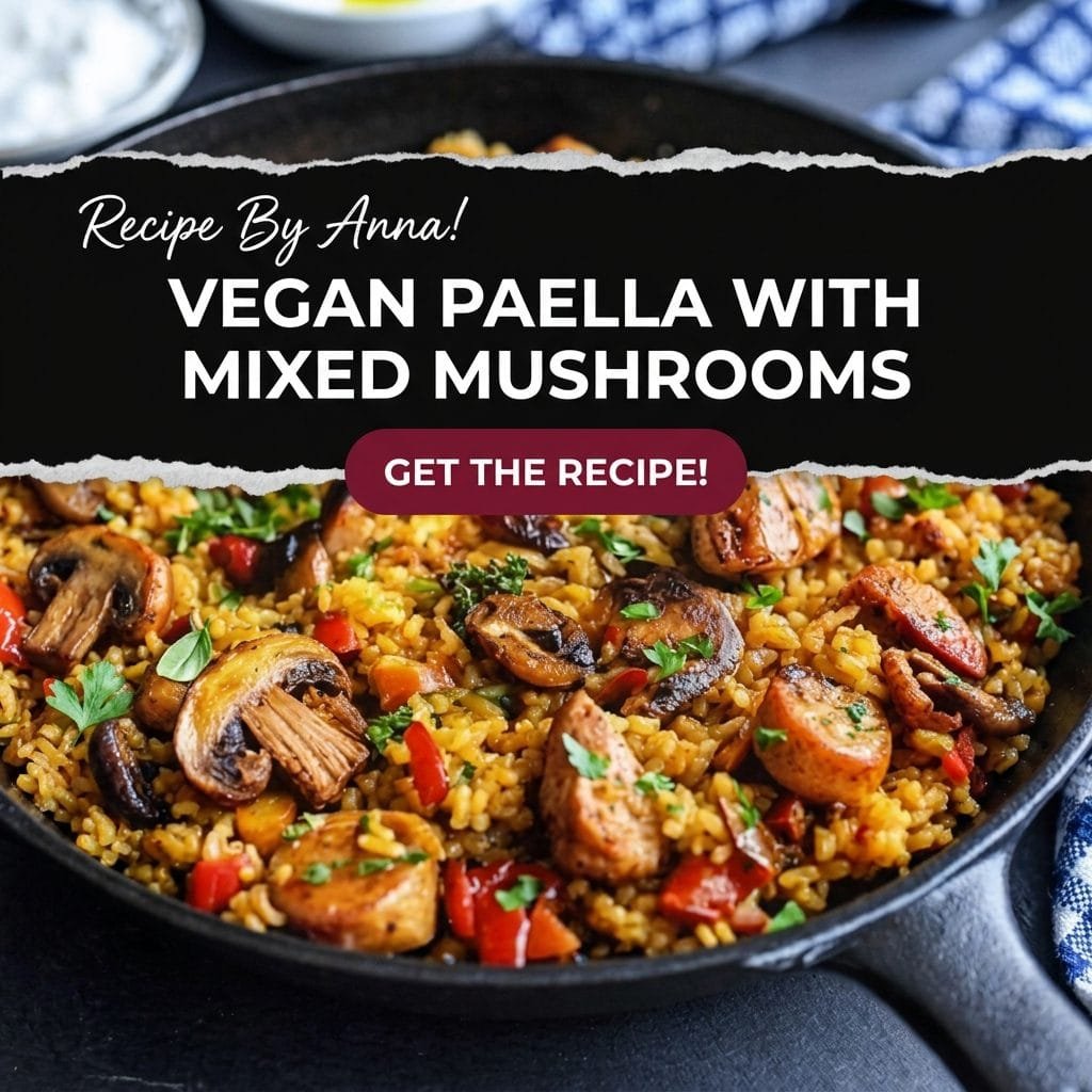 Vegan Paella with Mixed Mushrooms
