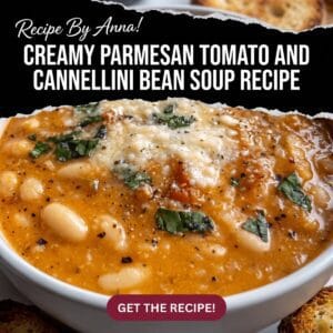 Creamy Parmesan Tomato and Cannellini Bean Soup Recipe