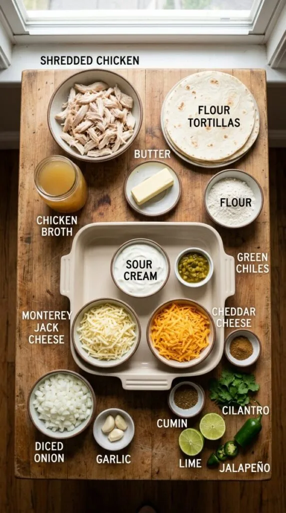 Chicken Enchiladas with Sour Cream