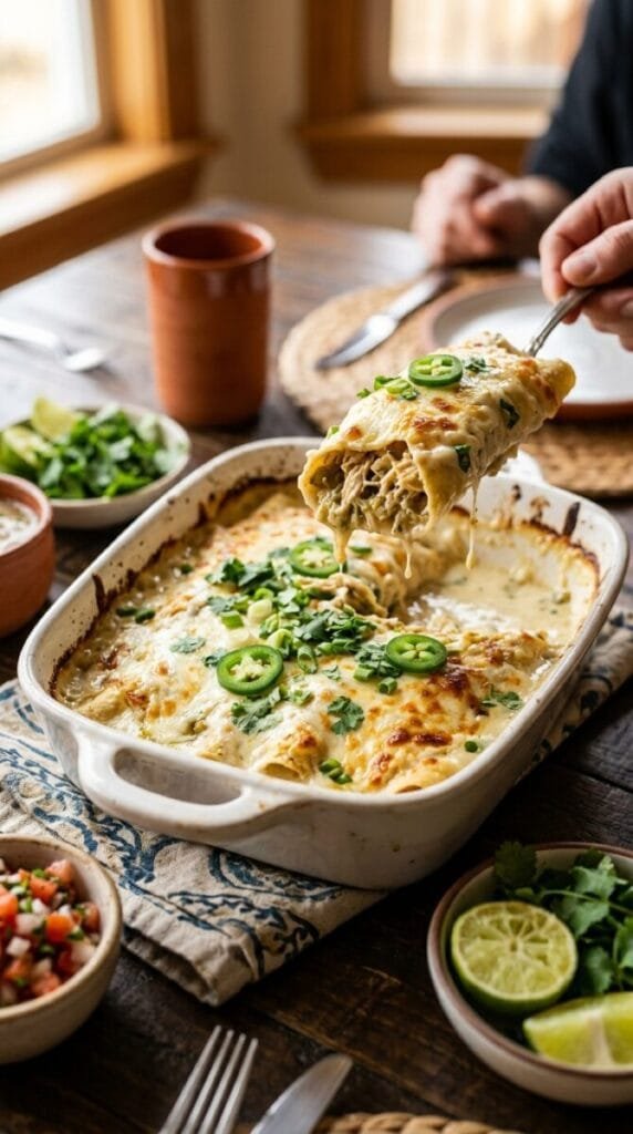 Chicken Enchiladas with Sour Cream