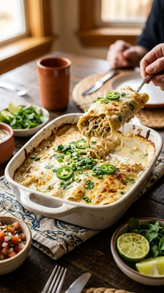 Chicken Enchiladas with Sour Cream