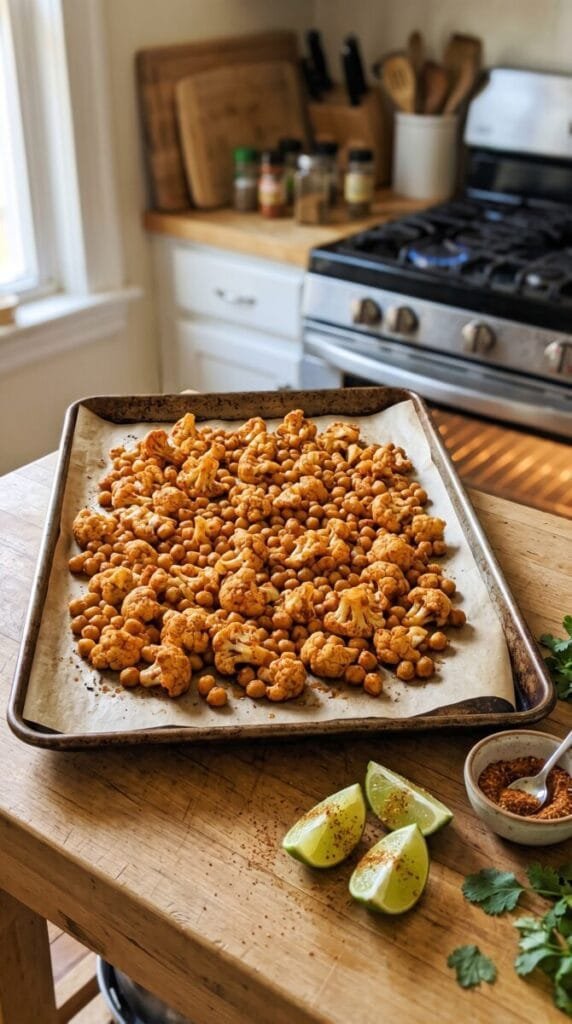 Chili Lime Chickpea Cauliflower Wraps Recipe