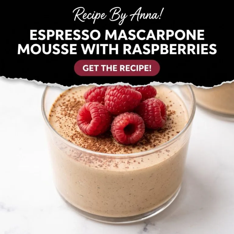 Espresso Mascarpone Mousse With Raspberries Espresso Mascarpone Mousse With Raspberries