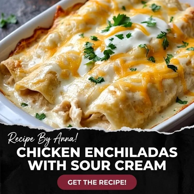 Chicken Enchiladas with Sour Cream