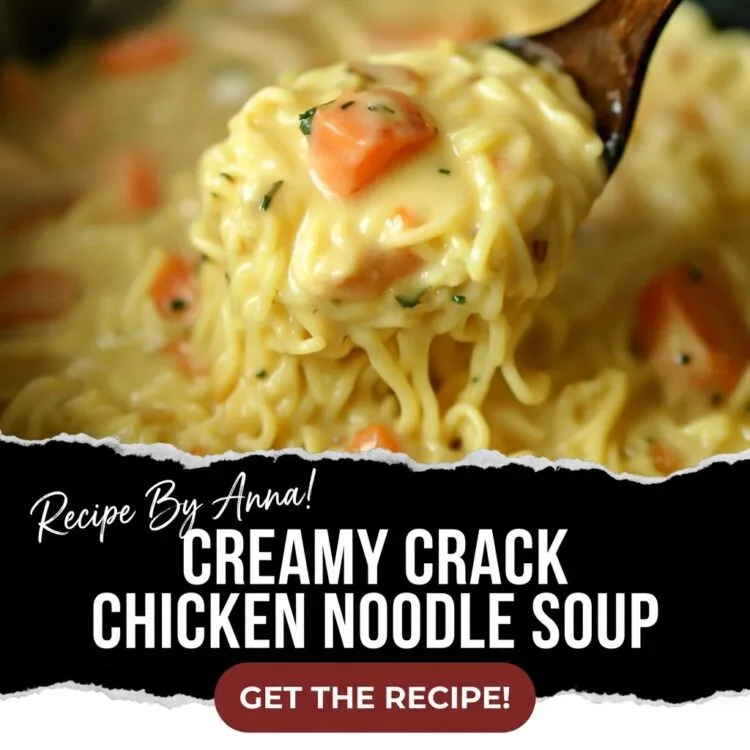 Creamy Crack Chicken Noodle Soup