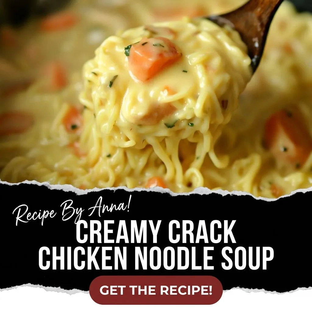 Creamy Crack Chicken Noodle Soup