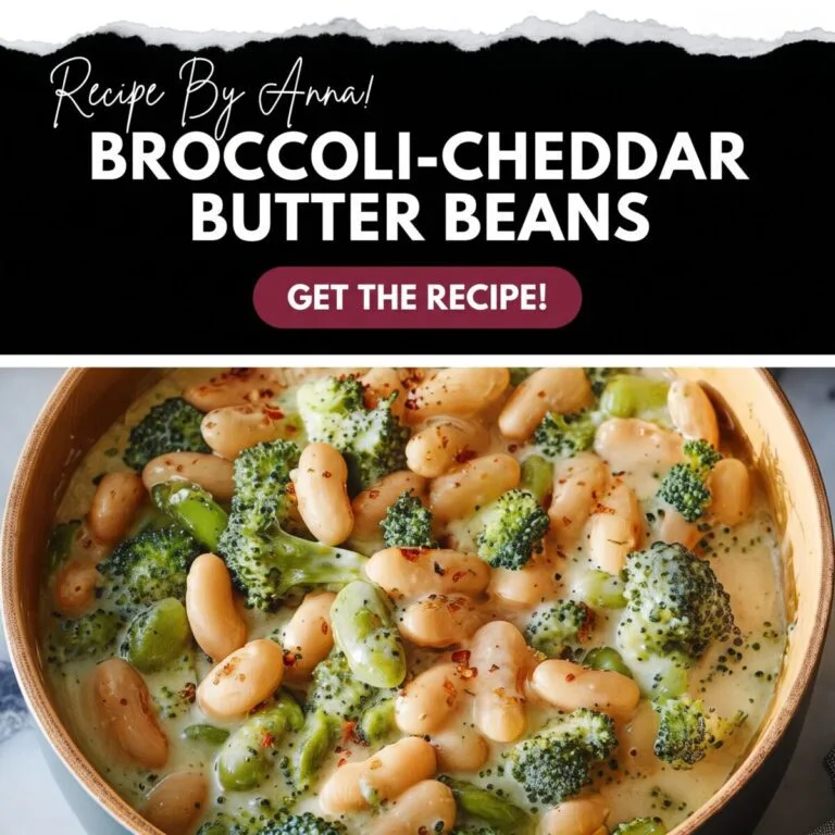 Broccoli-Cheddar Butter Beans Recipe Broccoli-Cheddar Butter Beans Recipe