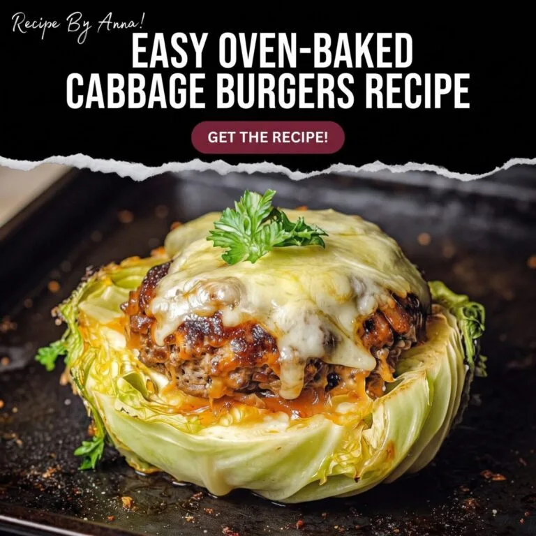 Easy Oven-Baked Cabbage Burgers