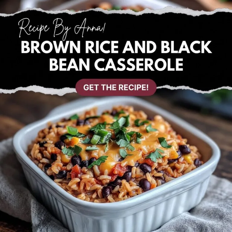 Brown Rice and Black Bean Casserole