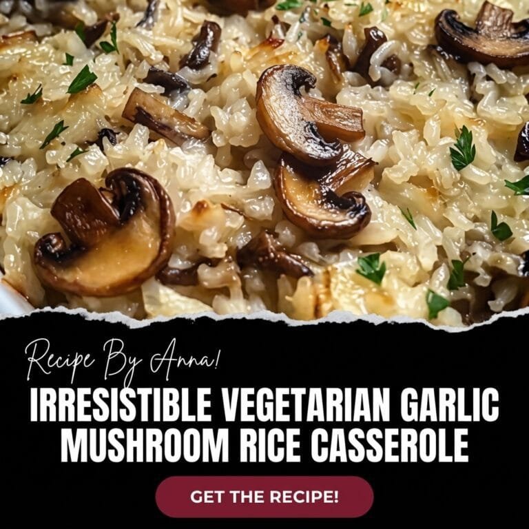 Irresistible Vegetarian Garlic Mushroom Rice Casserole Irresistible Vegetarian Garlic Mushroom Rice Casserole