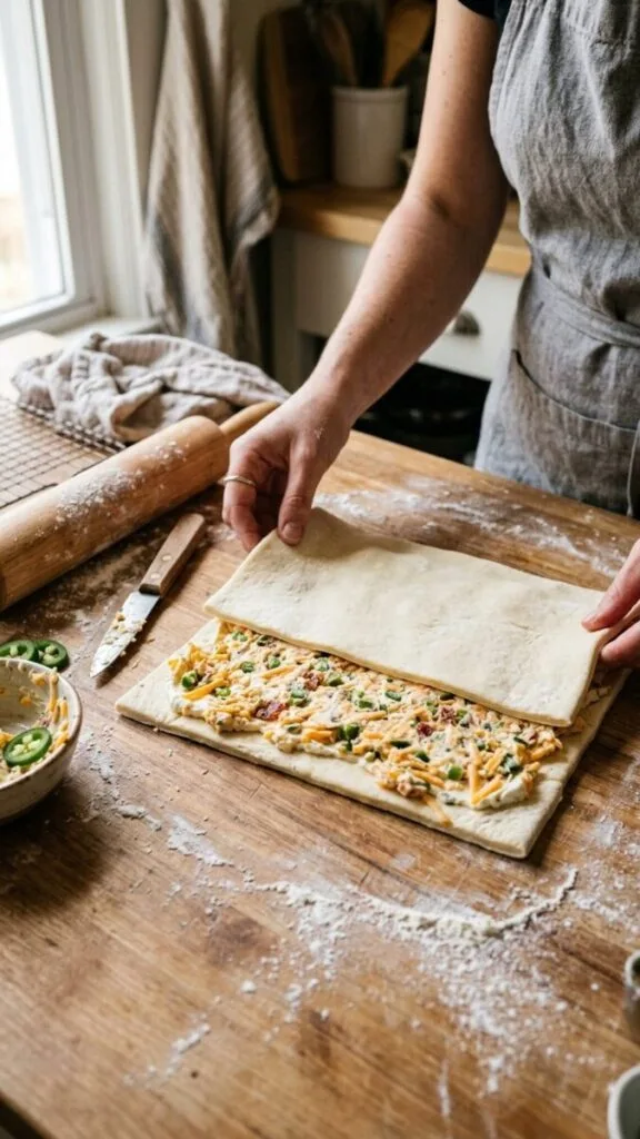 Flaky Jalapeño Popper Twists