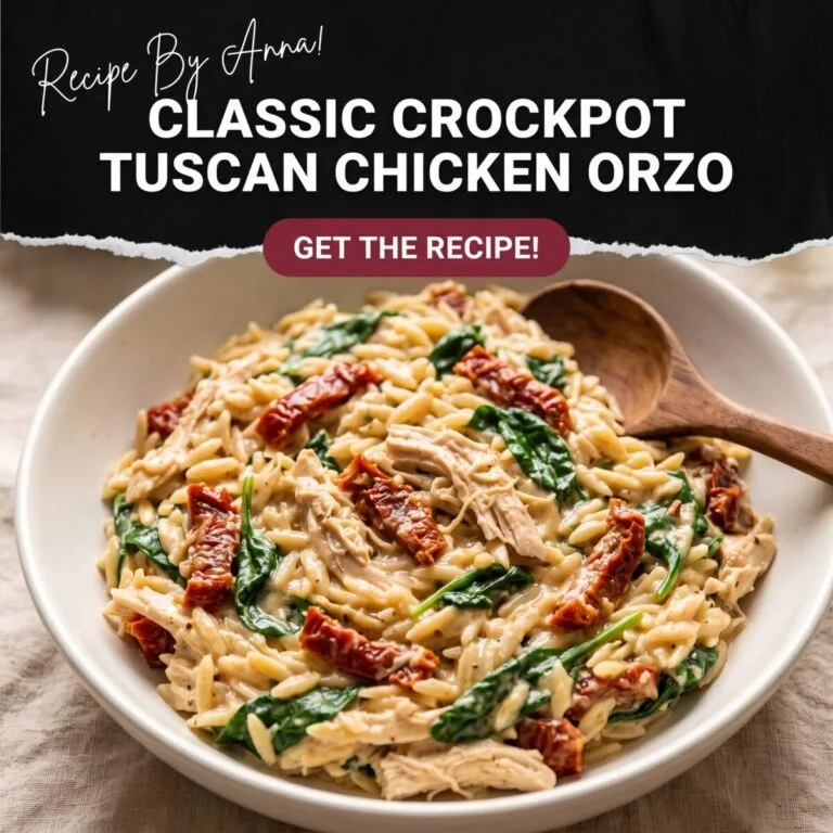 Classic Crockpot Tuscan Chicken Orzo Classic Crockpot Tuscan Chicken Orzo