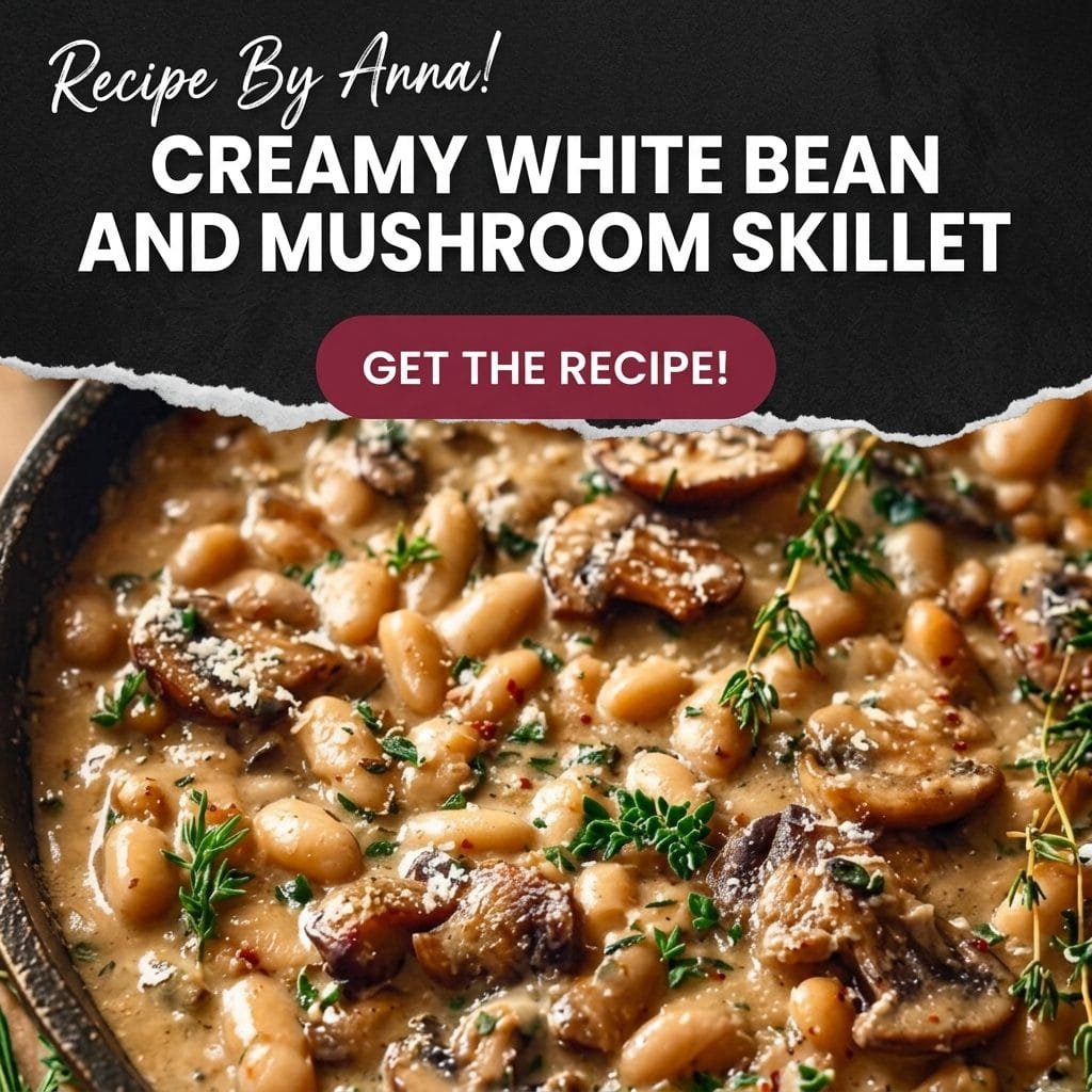 Creamy White Bean and Mushroom Skillet — One Pan, 30 Minutes, Deeply Satisfying